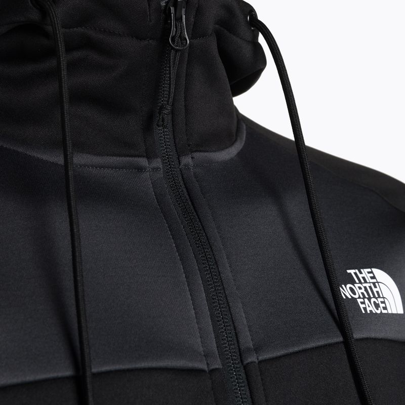 Pánská trekingová mikina The North Face Reaxion Fleece F/Z Hoodie černo-šedá NF0A7Z9OKT01 4
