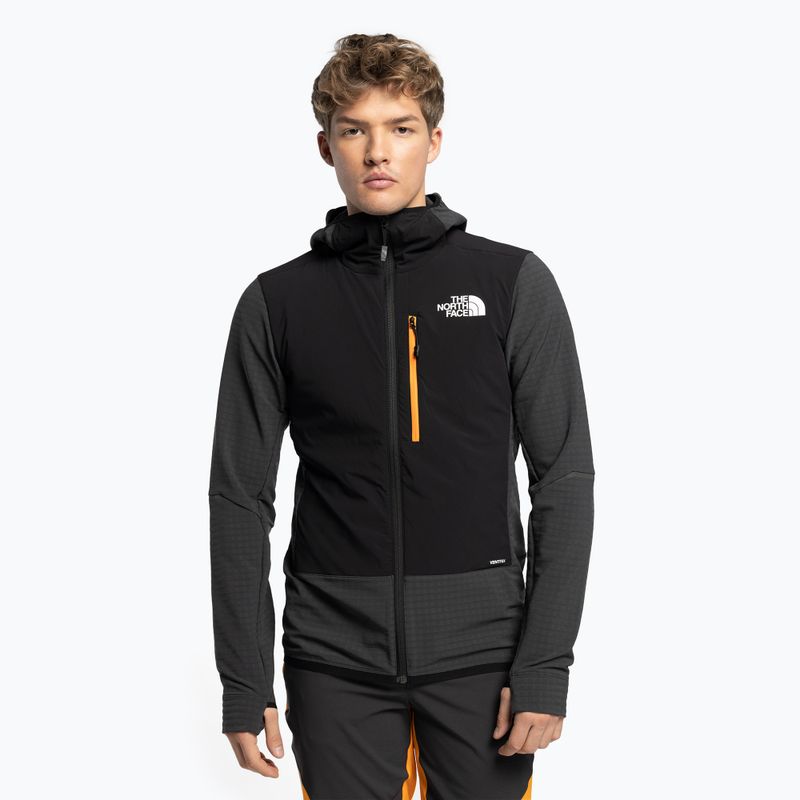 Pánská lyžařská mikina The North Face Dawn Turn Hybrid Ventrix Midlayer Grey NF0A7Z8QMN81