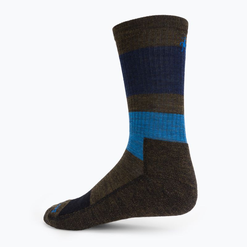 Smartwool Everyday Blocked Stripe Crew zeleno-modré trekové ponožky SW001940D11 2