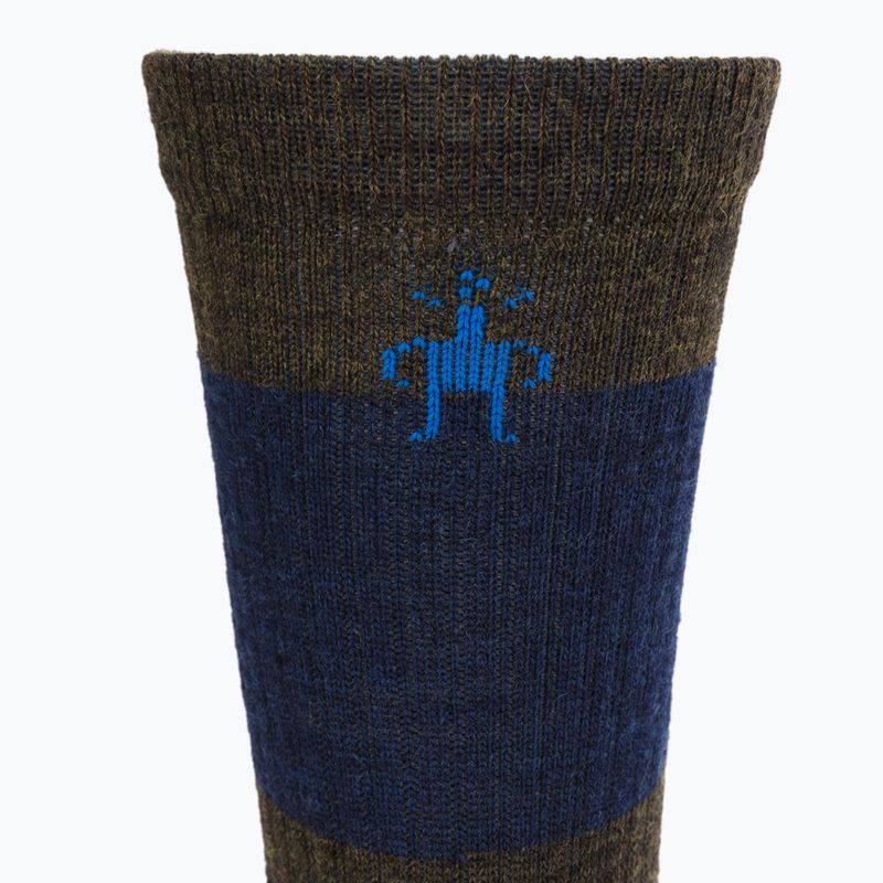 Smartwool Everyday Blocked Stripe Crew zeleno-modré trekové ponožky SW001940D11 3