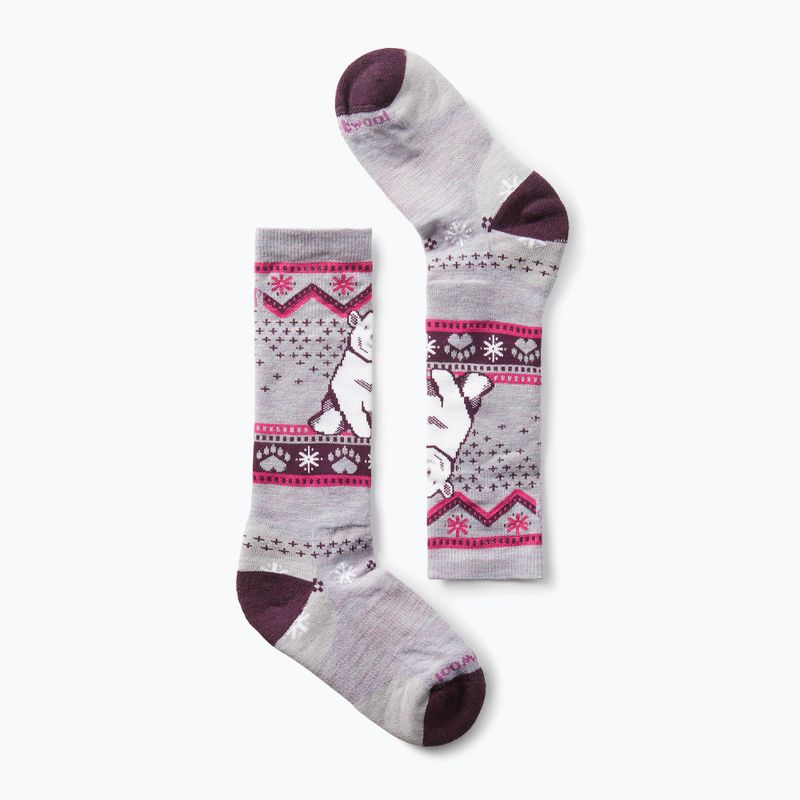 Dětské ponožky Smartwool Wintersport Full Cushion Polar Bear Pattern OTC purple eclipse 6