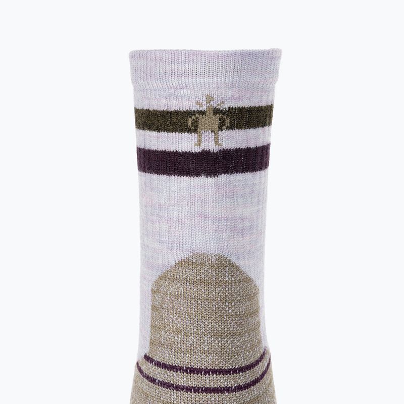 Dámské trekové ponožky  Smartwool Hike Light Cushion Tube Stripe Crew purple eclipse 3