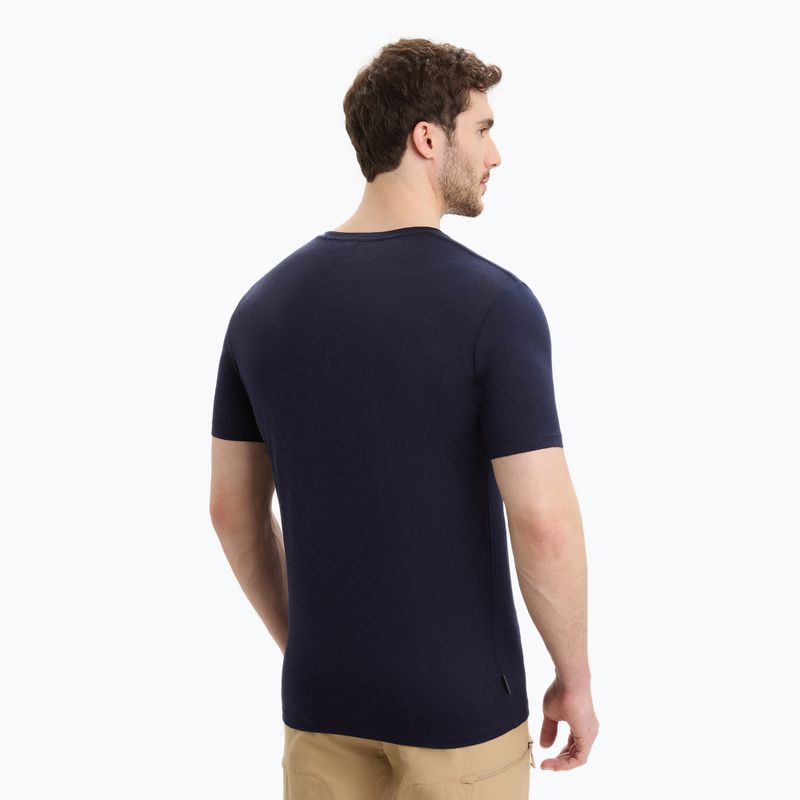 Pánské termo tričko Icebreaker Tech Lite II 7 Mountain Tops navy blue IB0A56VE4011 2