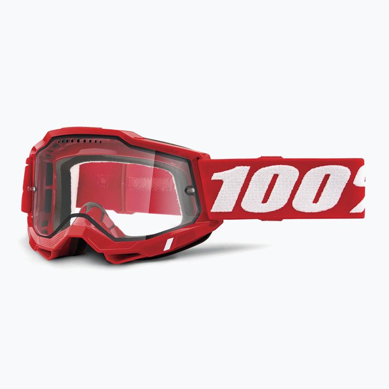 Cyklistické brýle  100% Accuri 2 Enduro MTB neon/red/clear 5