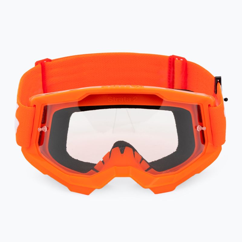 Pánské cyklistické brýle 100% Strata 2 orange/clear 50027-00005 2
