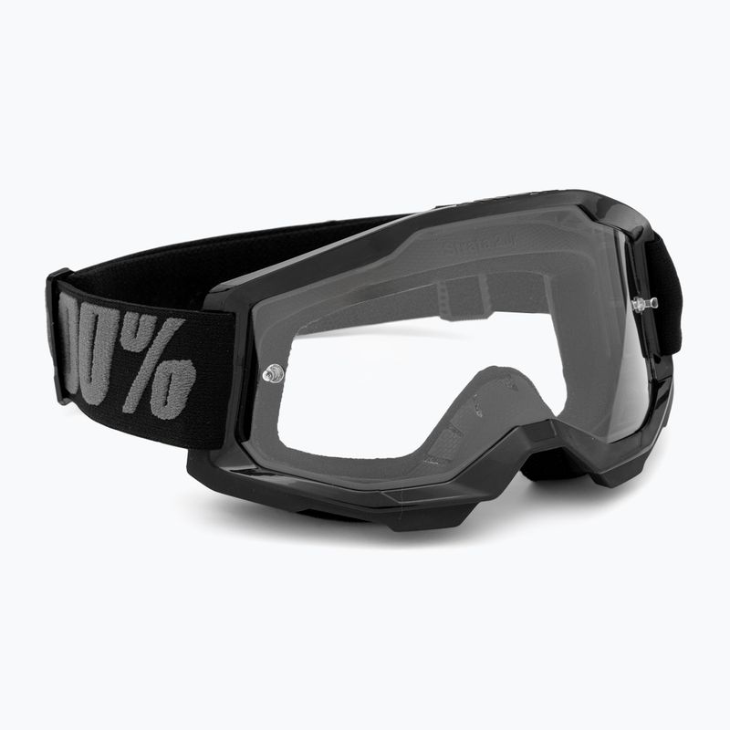 Dětské cyklistické brýle 100% Strata 2 Junior 50031-00001 black/clear