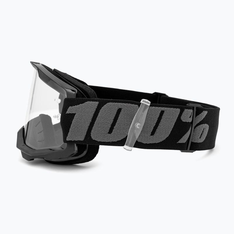 Dětské cyklistické brýle 100% Strata 2 Junior 50031-00001 black/clear 4