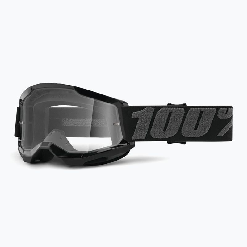Dětské cyklistické brýle 100% Strata 2 Junior 50031-00001 black/clear 5