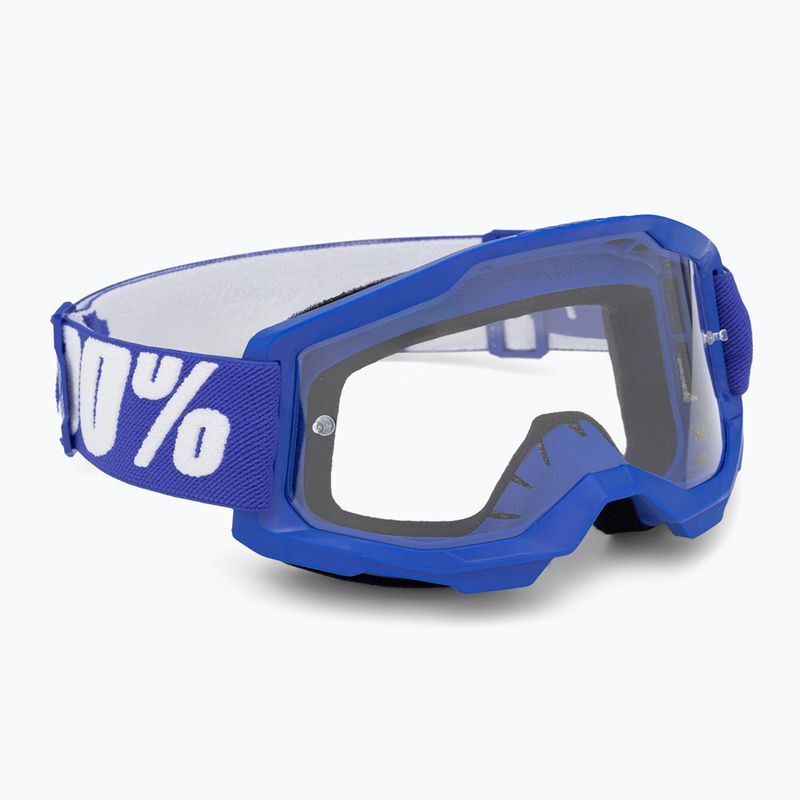 Dětské cyklistické brýle 100% Strata 2 Junior blue/clear