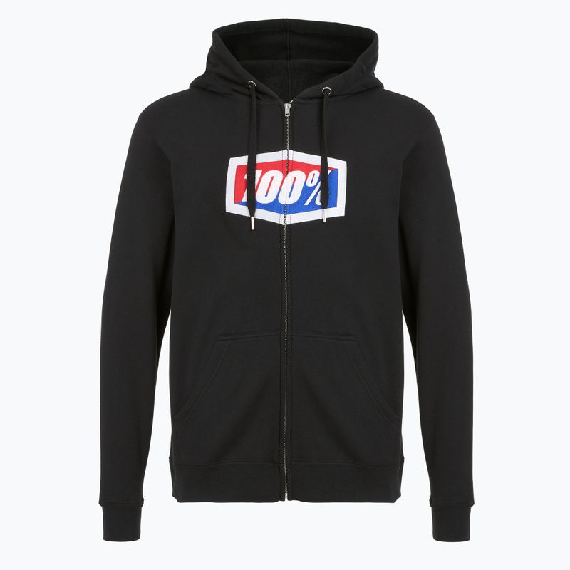 Pánská mikina  100% Official Zip Hoodie Fleece black 3