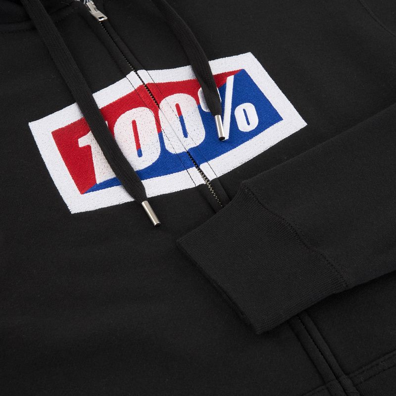 Pánská mikina  100% Official Zip Hoodie Fleece black 5