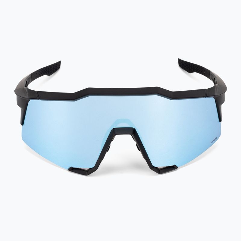 100% Speedcraft matně černé/hyper modré vícevrstvé zrcadlové cyklistické brýle 60007-00004 4