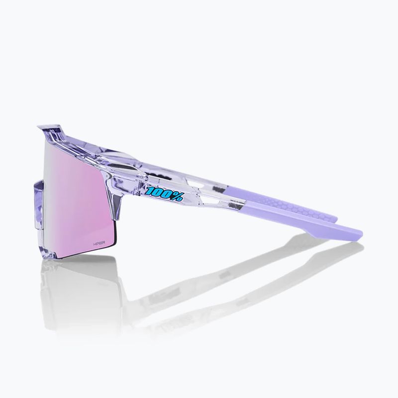 Sluneční brýle 100% Speedcraft polished translucent lavender/hiper lavender mirror 3