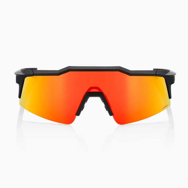100% sluneční brýle Speedcraft SL soft tact black/hiper red multilayer mirror 2