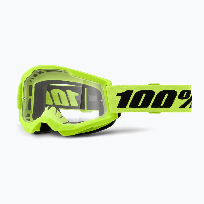 Cyklistické brýle 100% Strata 2 neon yellow/clear
