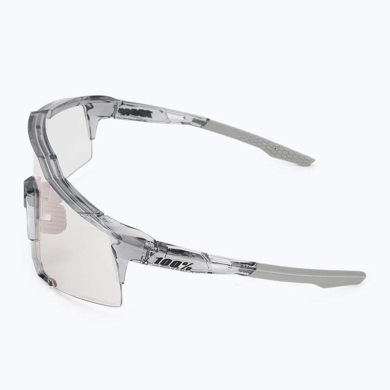 Sluneční brýle 100% Speedcraft polished translucent grey/rose gold mirror photochrom 4