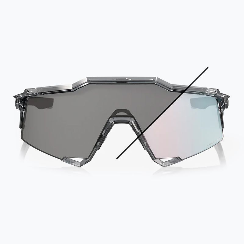 Sluneční brýle 100% Speedcraft polished translucent grey/rose gold mirror photochrom 2