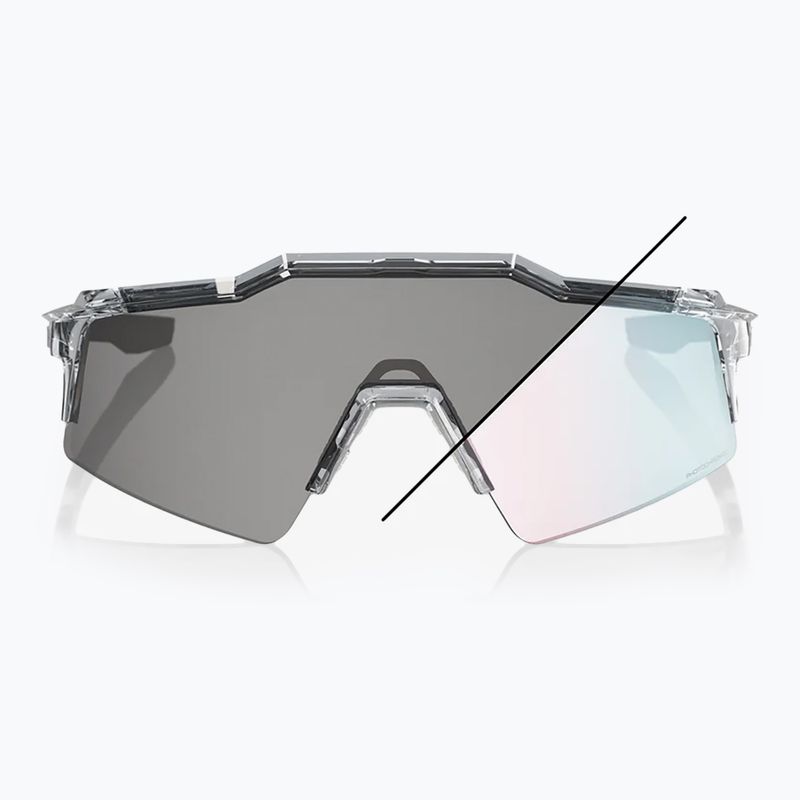 Sluneční brýle 100% Speedcraft SL polished translucent grey/rose gold mirr photochr 8