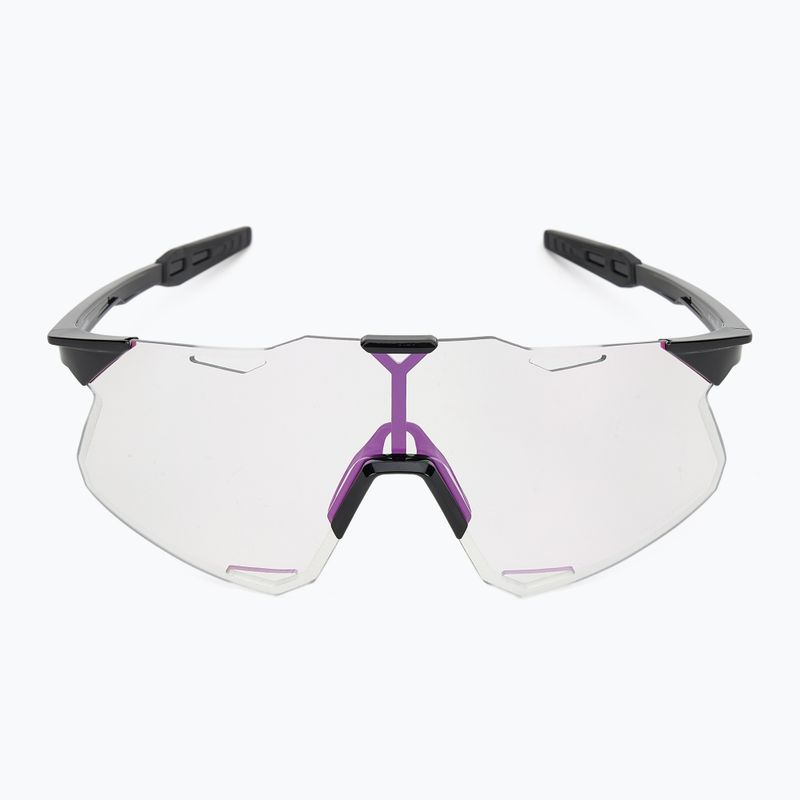 Sluneční brýle 100% Hypercraft gloss black/photochromic purple mirror 3