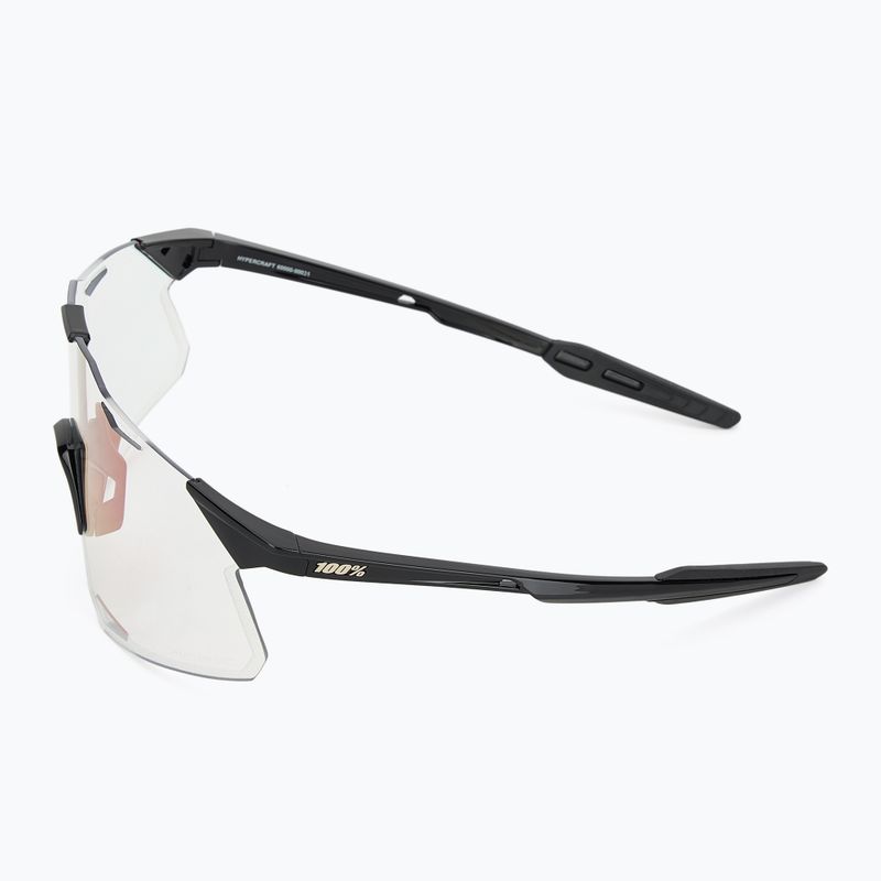 Sluneční brýle 100% Hypercraft gloss black/photochromic purple mirror 4