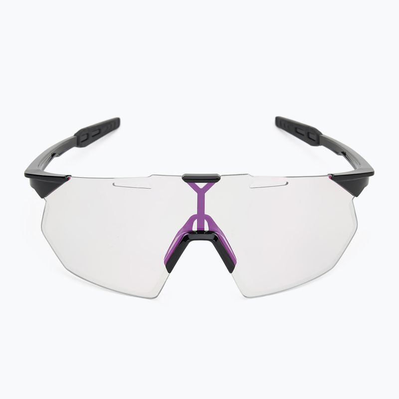 Sluneční brýle 100% Hypercraft SQ gloss black/photochromic purple mirror 3