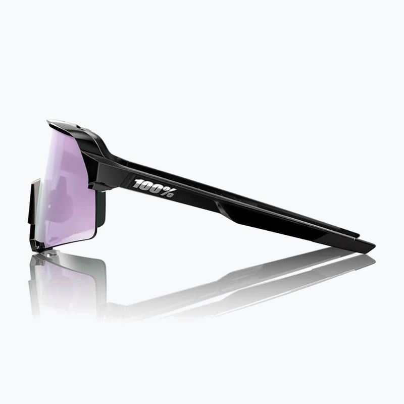 Sluneční brýle 100% S3 polished black/hiper polarized lavender mirror 3