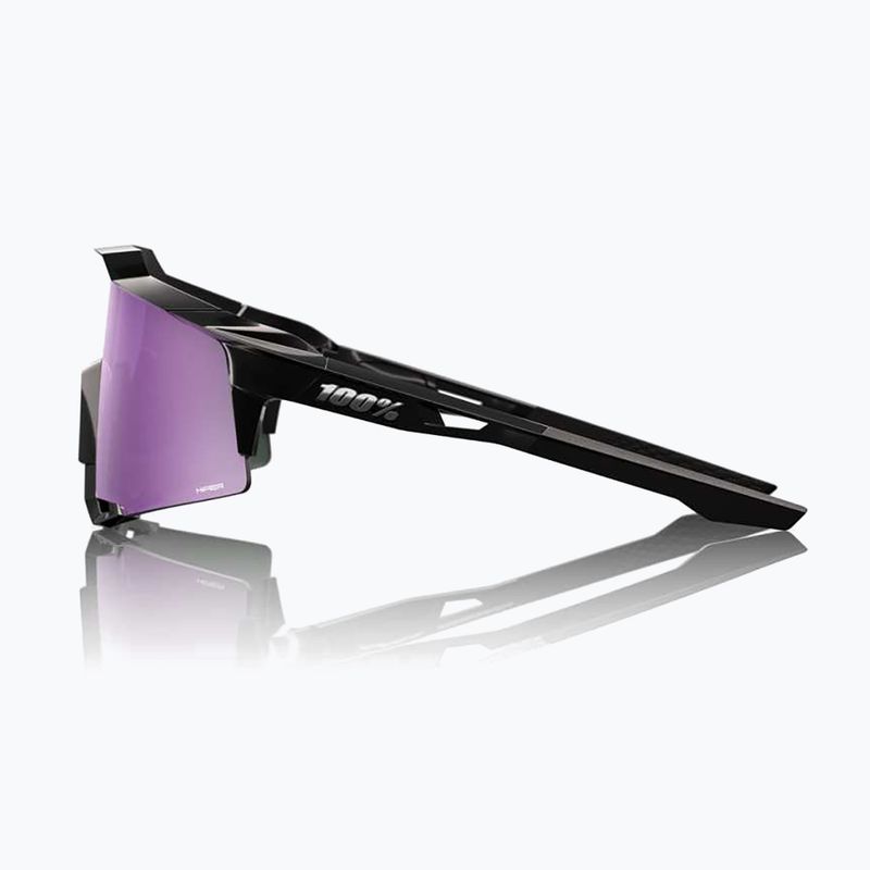 Sluneční brýle 100% Speedcraft polished black/hiper polarized lavender mirror 3