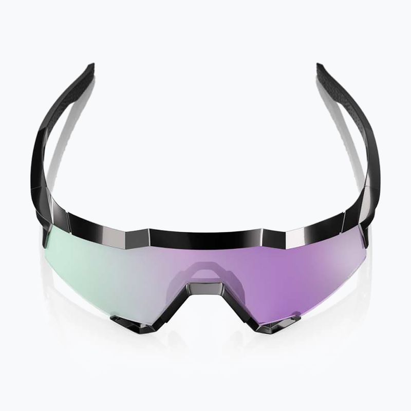 Sluneční brýle 100% Speedcraft polished black/hiper polarized lavender mirror 4