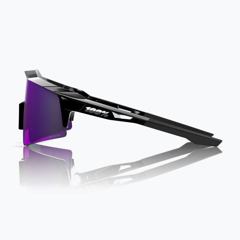 Sluneční brýle 100% Speedcraft SL polished black/hiper polarized lavender mirror 4
