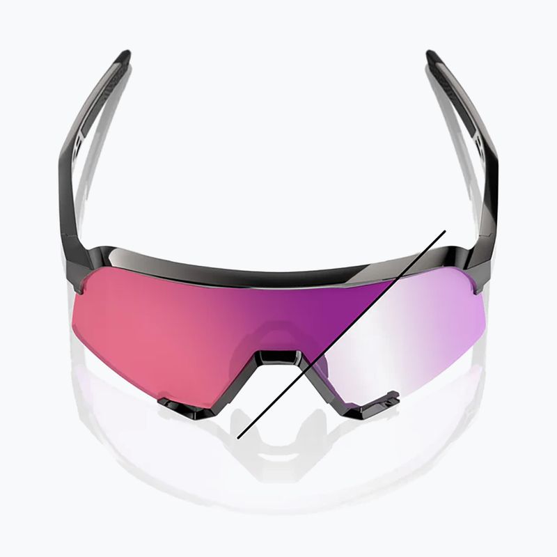 Sluneční brýle 100% S3 LE gloss black/purple flash mirror photochromic 3