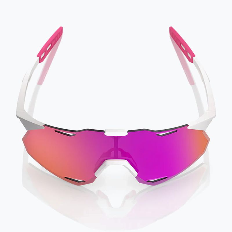 Sluneční brýle 100% Hypercraft XS matte white/pink/hiper vital pink mirror 3