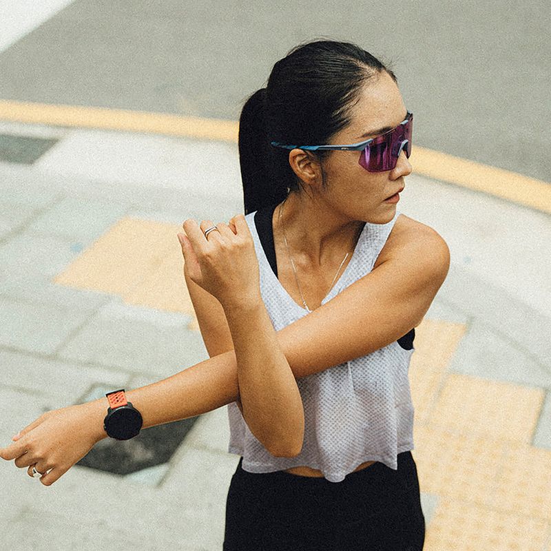 Sluneční brýle 100% Hypercraft SQ satin storm metallic/purple mirror 5