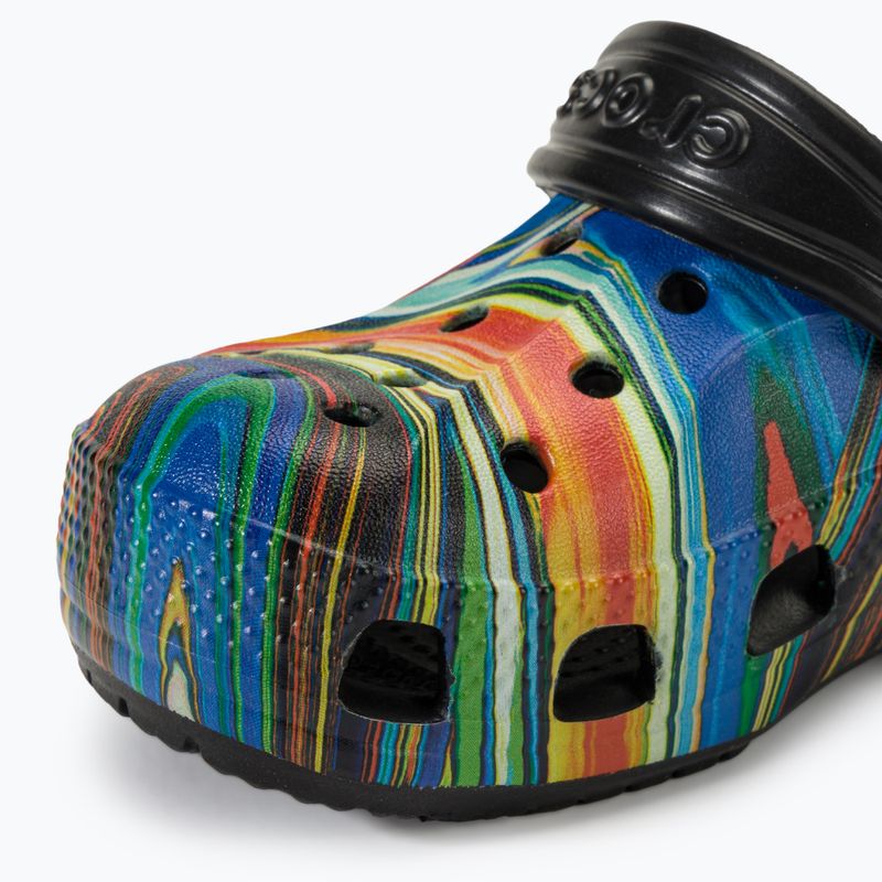 Dětské nazouváky Crocs Baya Graphic Clog black/multi 8