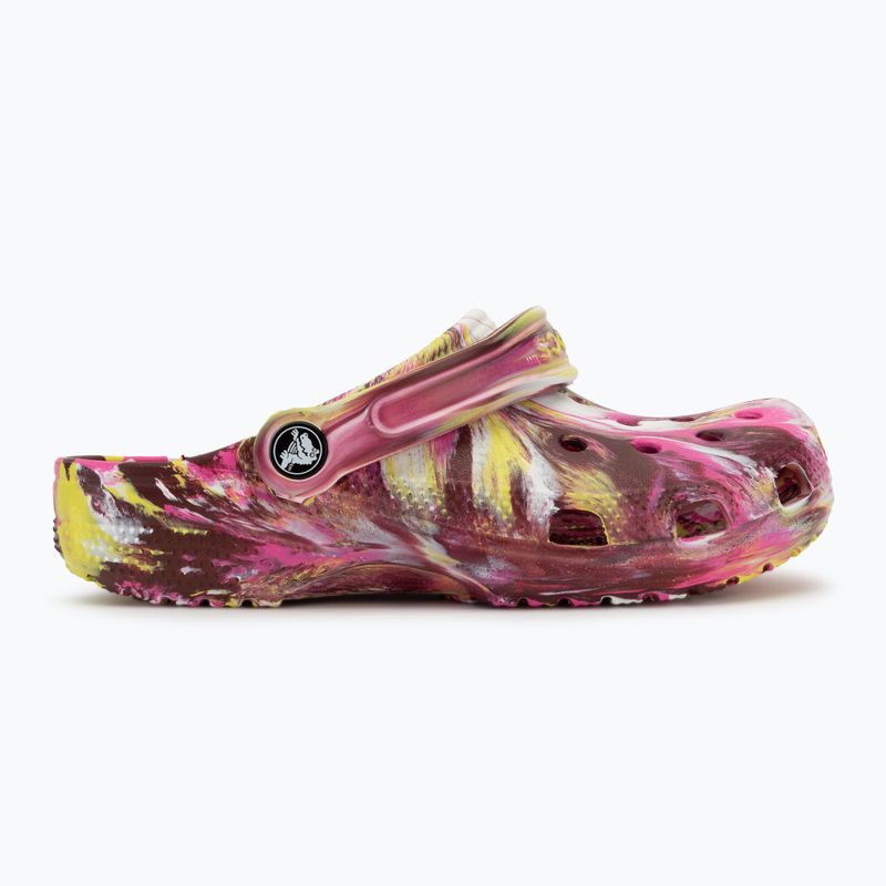Nazouváky Crocs Classic Marbled Clog electric pink/multi 3