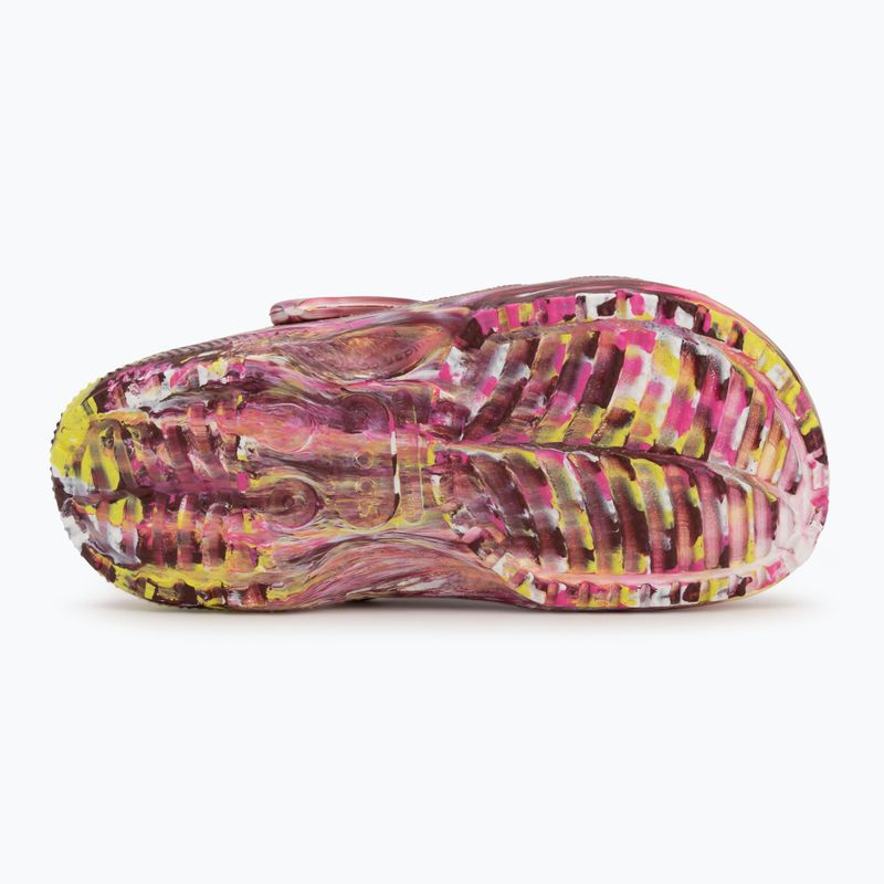 Nazouváky Crocs Classic Marbled Clog electric pink/multi 5