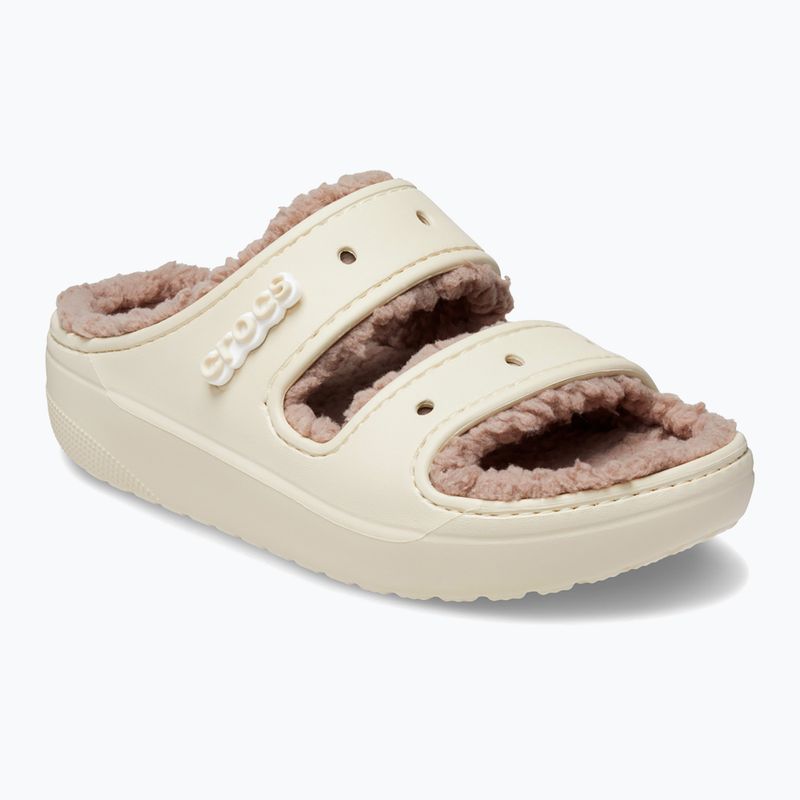 Nazouváky  Crocs Classic Cozzzy Sandal bone/mushroom 8