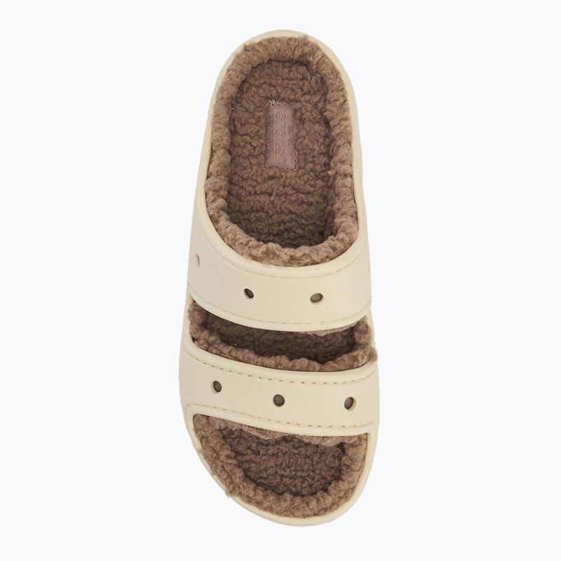 Nazouváky  Crocs Classic Cozzzy Sandal bone/mushroom 5