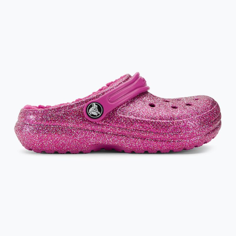 Dětské žabky Crocs Classic Lined Glitter Clog fuchsia fun/multi 3