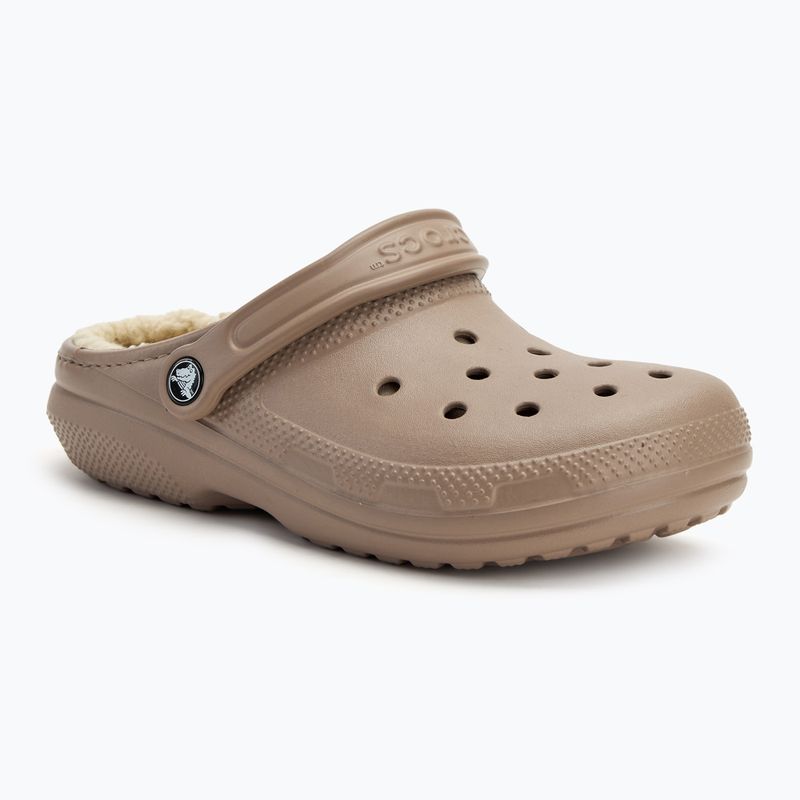 Nazouváky  Crocs Classic Lined Clog mushroom/bone