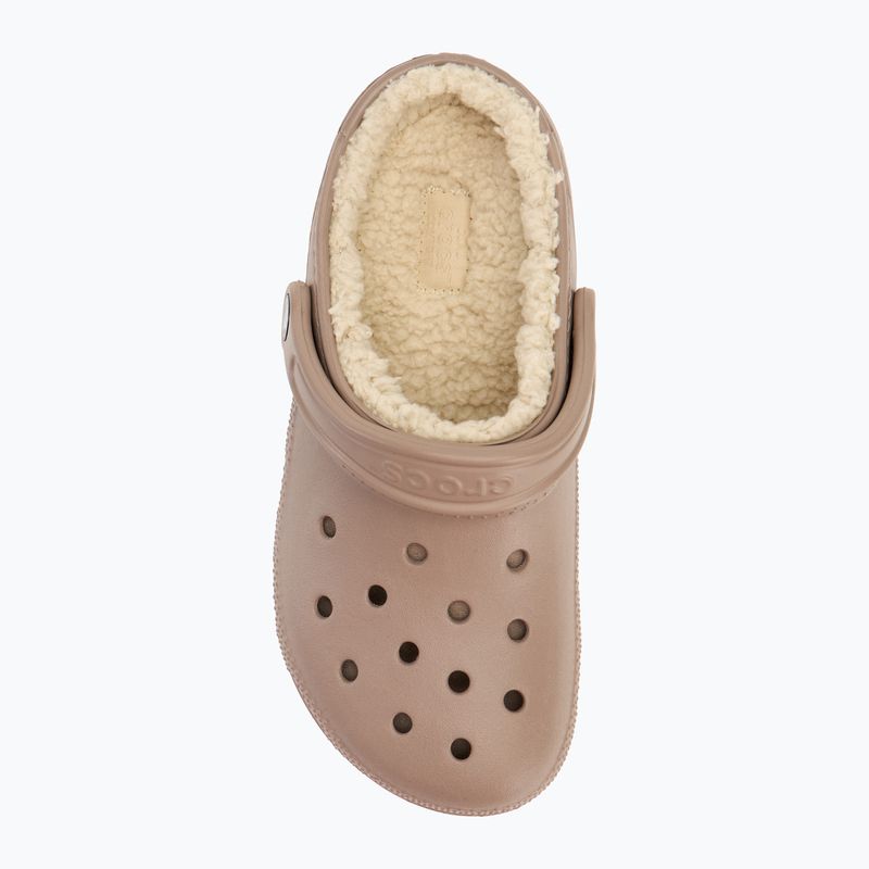 Nazouváky  Crocs Classic Lined Clog mushroom/bone 6