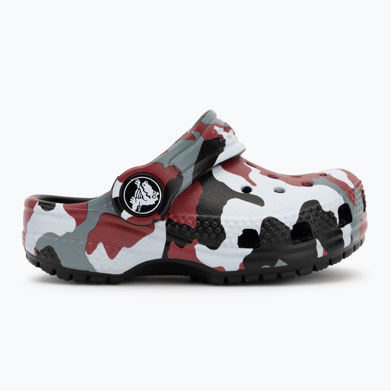 Dětské nazouváky Crocs Classic Camo Clog Toddler black/red 3