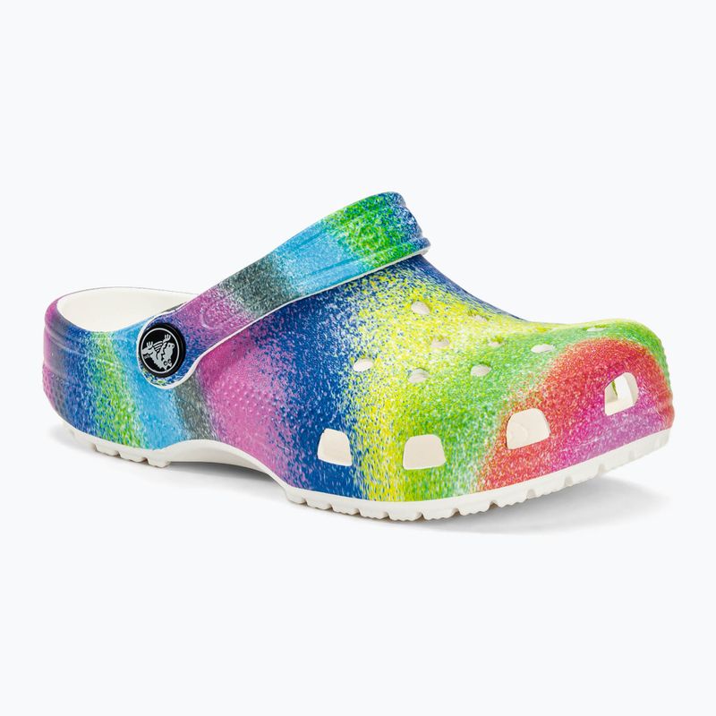 Dětské nazouváky   Crocs Classic Spray Dye white/multi