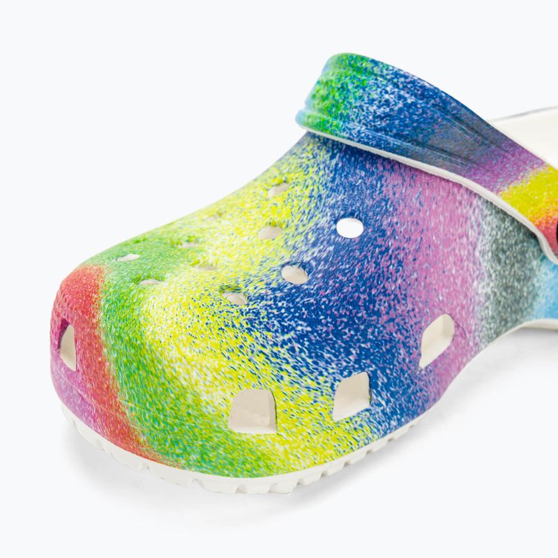 Dětské nazouváky   Crocs Classic Spray Dye white/multi 8