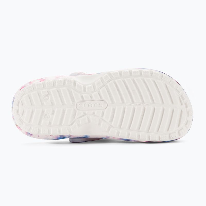 Dámské žabky Crocs Classic Lined Tie Dye Clog bordeaux/multi 6