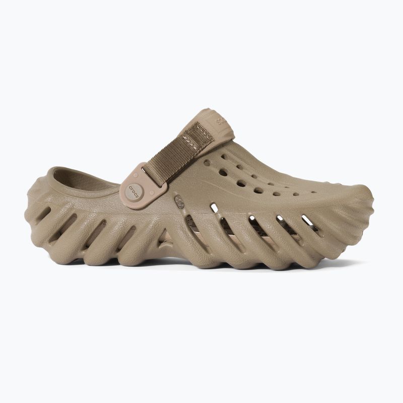 Dětské nazouváky  Crocs Echo Clog Kids khaki 3