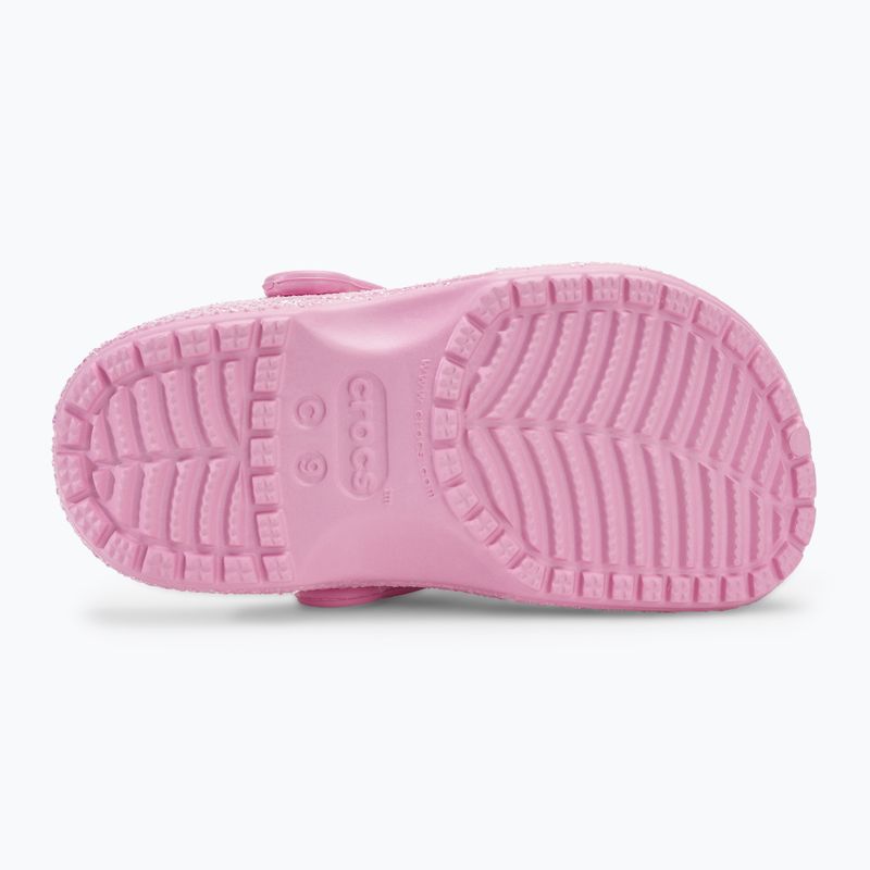 Dětské nazouváky   Crocs Classic Glitter Clog T flamingo 5