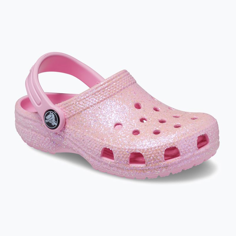 Dětské nazouváky   Crocs Classic Glitter Clog T flamingo 9