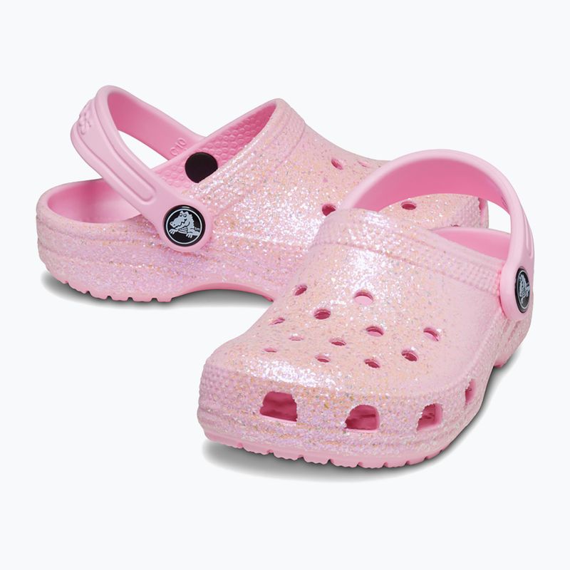 Dětské nazouváky   Crocs Classic Glitter Clog T flamingo 11