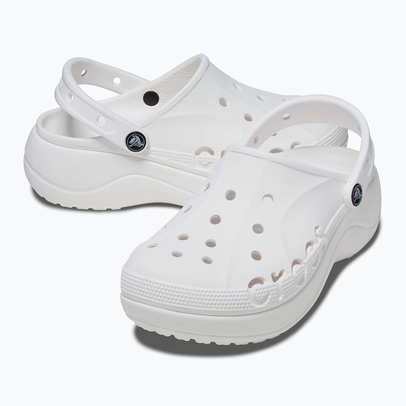 Nazouváky Crocs Baya Platform Clog white 14