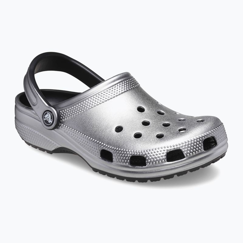Žabky Crocs Classic silver/metallic 9